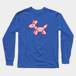 Cute Balloon Dog Pink Long Sleeve T-Shirt